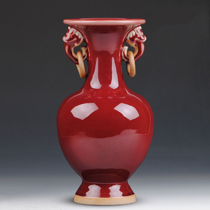 Jahrriesnge porcelain of red vase cna0014 