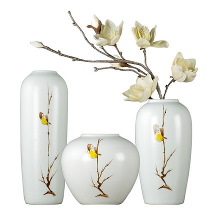 Jahrriesnge porcelain of three vases set cna0036 