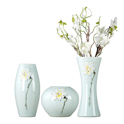 Jahrriesnge porcelain of three vases set cna0037 