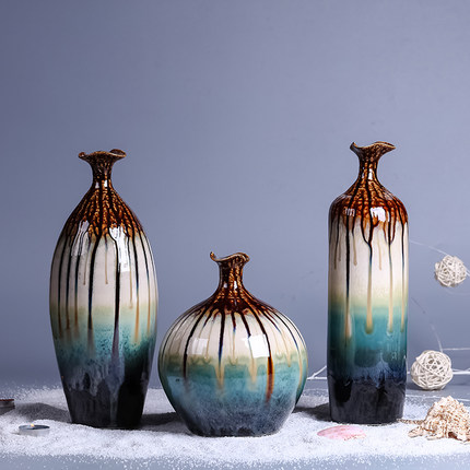 Jahrriesnge porcelain of three vases set cna0038 