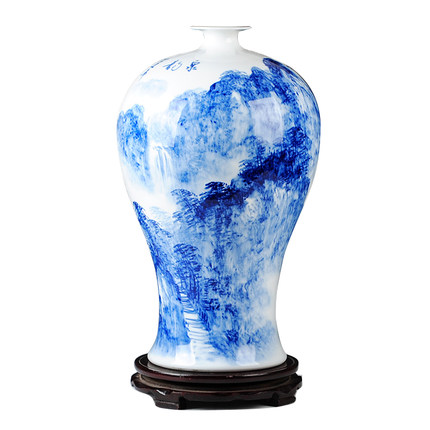 Jahrriesnge porcelain of landscape painting vase cna0046 