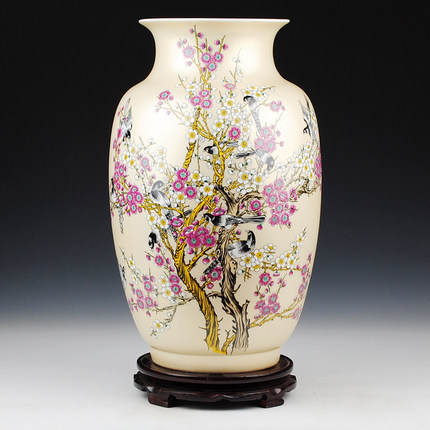 Jahrriesnge porcelain of goldentimes times announcement vase cna0063 