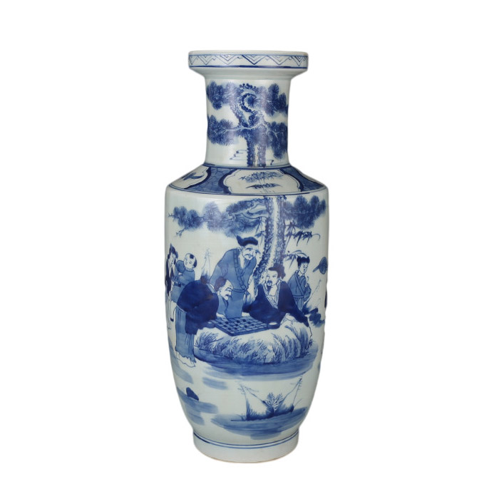 Jahrriesnge porcelain of white and blue vase cna0074 