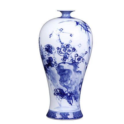 Jahrriesnge porcelain of white blue vase cna0077 