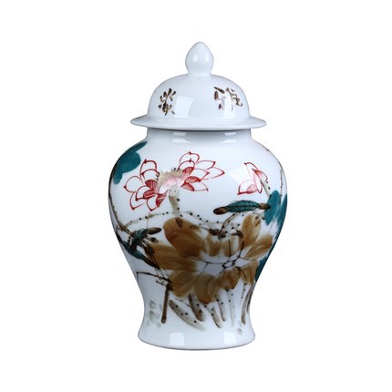 Jahrriesnge porcelain of lotus flower vase cna0078 