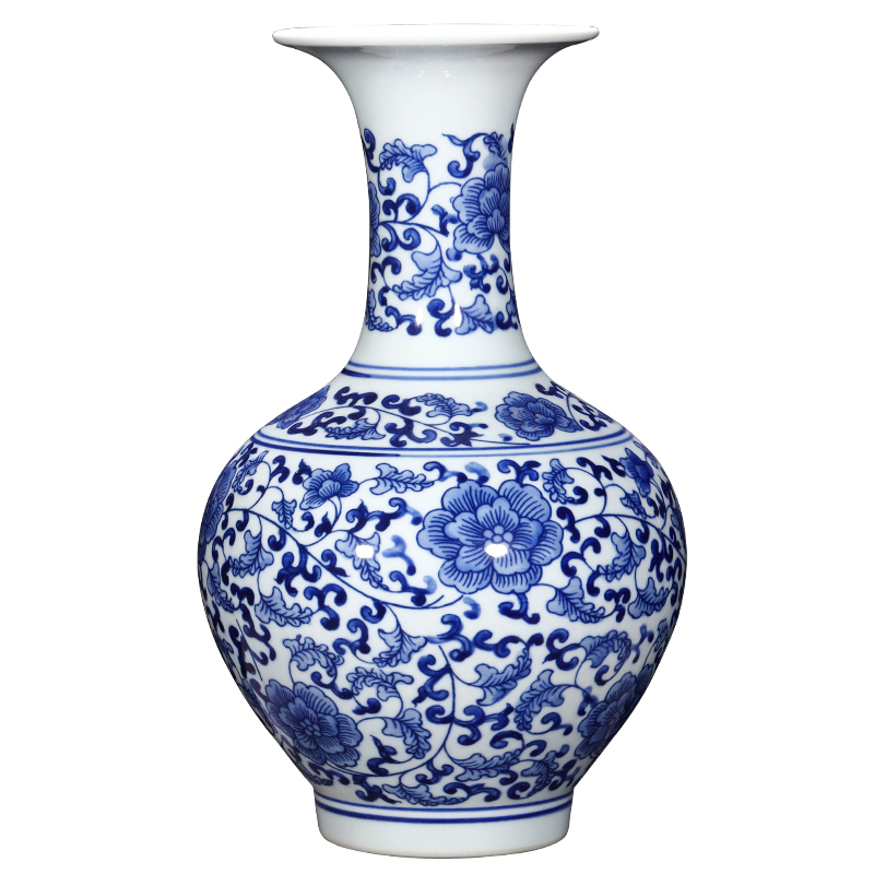 Jahrriesnge porcelain of white and blue vase cna0082 