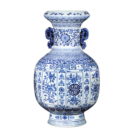 Jahrriesnge porcelain of white and blue vase cna0085 