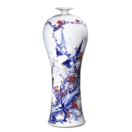 Jahrriesnge porcelain of plum blossom birds vase cna0091 