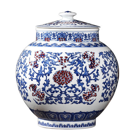 Jahrriesnge porcelain of flowers storage tank cna0097 