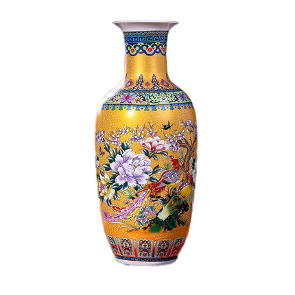 Jahrriesnge porcelain of golden vase cna0162 