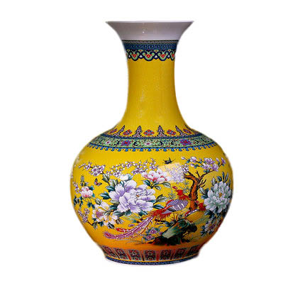 Jahrriesnge porcelain of golden vase cna0174 