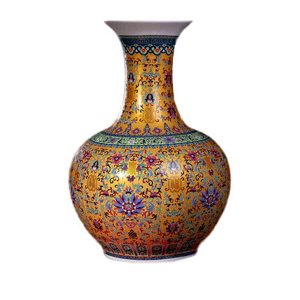 Jahrriesnge porcelain of golden vase cna0178 