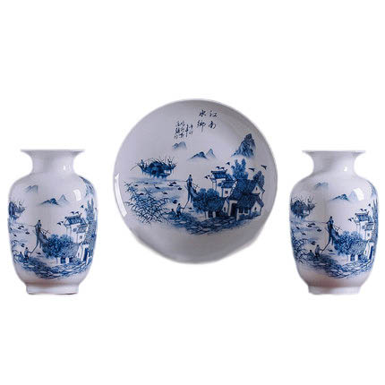 Jahrriesnge porcelain of vase set 3 pieces cna0190 