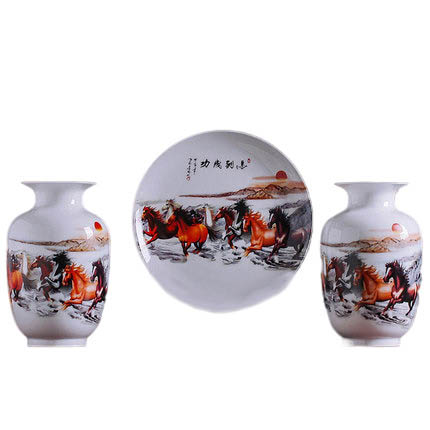 Jahrriesnge porcelain of vase set 3 pieces cna0196 