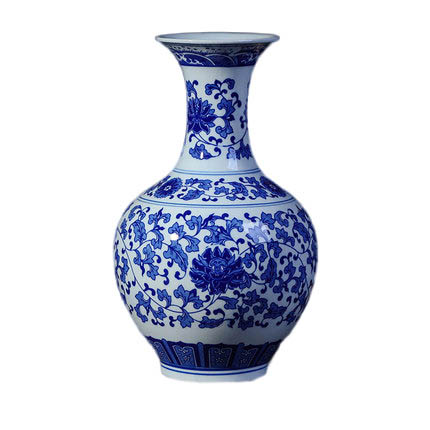 Jahrriesnge porcelain of white blue vase cna0210 