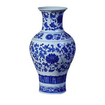 Jahrriesnge porcelain of white blue vase cna0211 