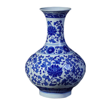 Jahrriesnge porcelain of white blue vase cna0212 