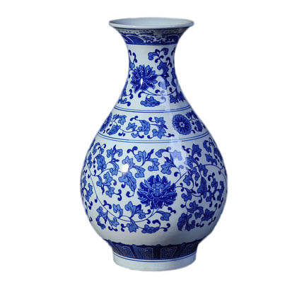 Jahrriesnge porcelain of white blue vase cna0213 