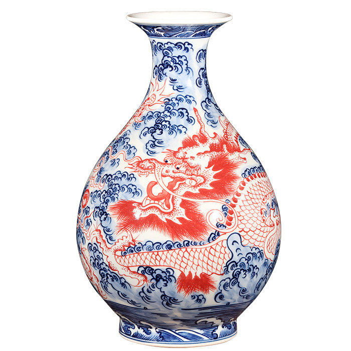 Jahrriesnge porcelain of white blue vase cna0222 