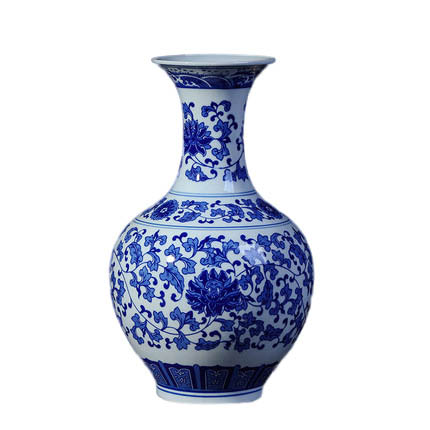 Jahrriesnge porcelain of white and blue vase cna0256 