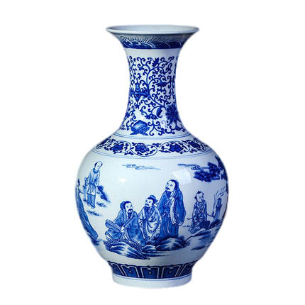 Jahrriesnge porcelain of white and blue vase cna0263 