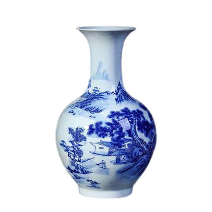 Jahrriesnge porcelain of white and blue vase cna0264 