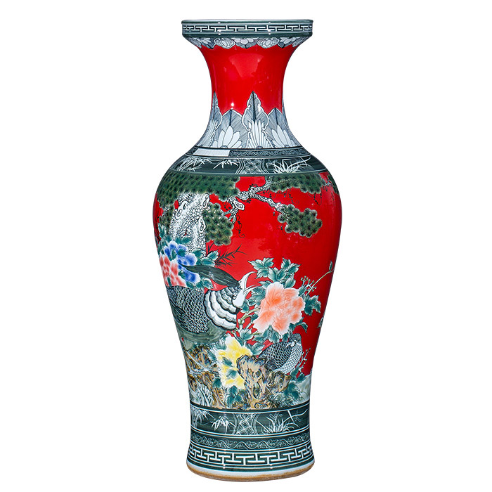 Jahrriesnge porcelain of color glaze vase cna0370 