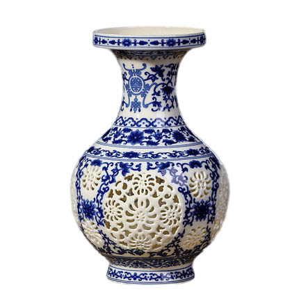 Jahrriesnge porcelain of hollow out vase cna0389 