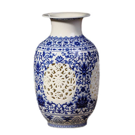 Jahrriesnge porcelain of hollow out vase cna0391 