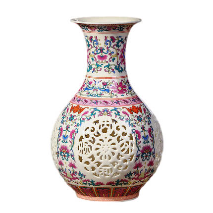 Jahrriesnge porcelain of hollow out vase cna0394 