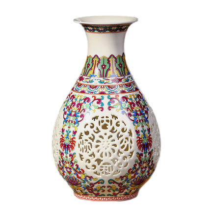 Jahrriesnge porcelain of hollow out vase cna0396 