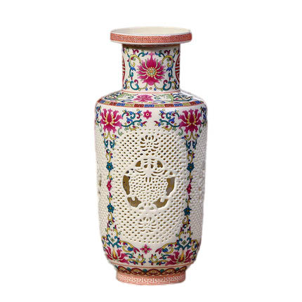 Jahrriesnge porcelain of hollow out vase cna0398 