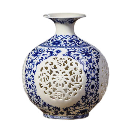 Jahrriesnge porcelain of hollow out vase cna0401 