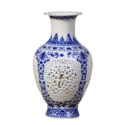 Jahrriesnge porcelain of hollow out vase cna0405 