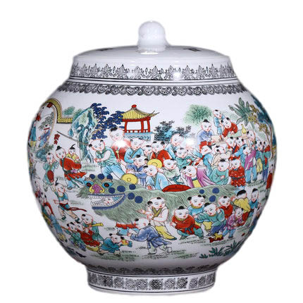 Jahrriesnge porcelain of one hundred children vase cna0453 