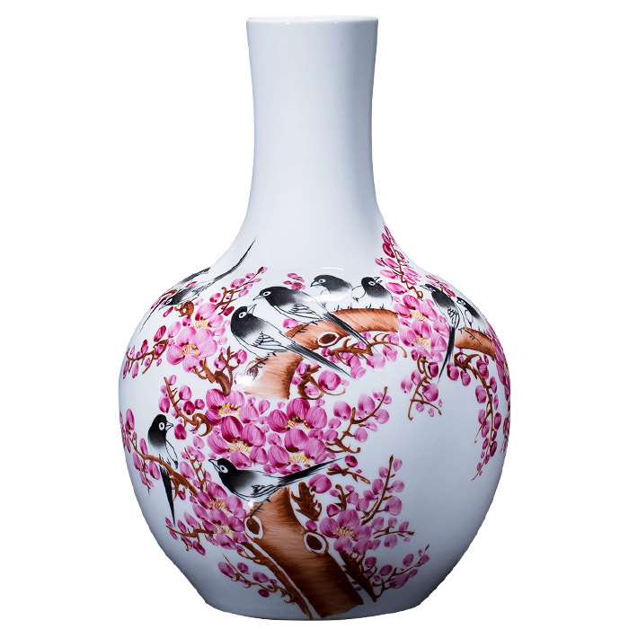 Jahrriesnge porcelain of flowers vase cna0515 