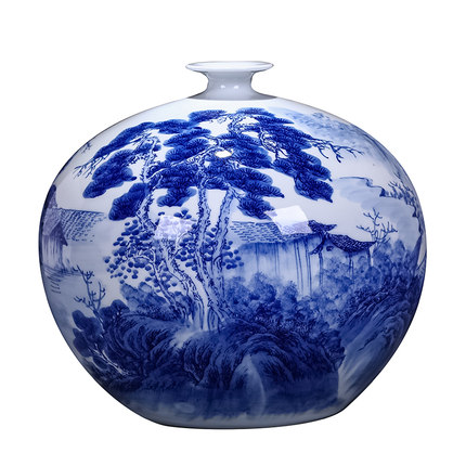 Jahrriesnge porcelain of white and blue vase cna0533 