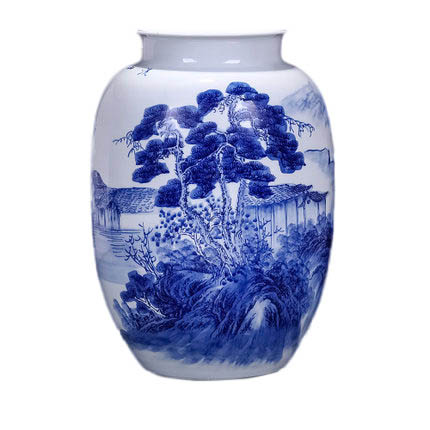 Jahrriesnge porcelain of white and blue vase cna0534 