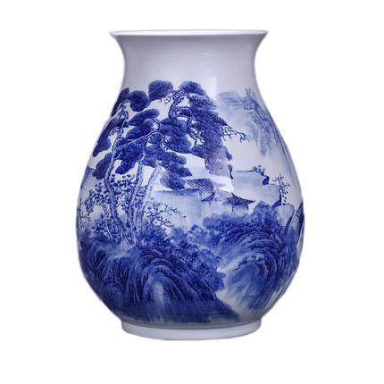 Jahrriesnge porcelain of white and blue vase cna0535 