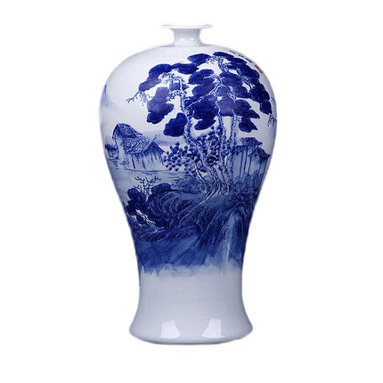 Jahrriesnge porcelain of white and blue vase cna0537 