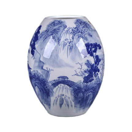 Jahrriesnge porcelain of white and blue vase cna0538 