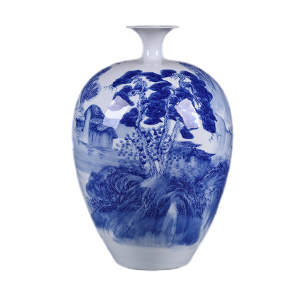 Jahrriesnge porcelain of white and blue vase cna0539 