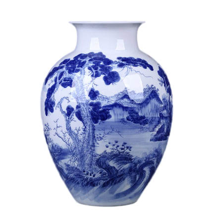 Jahrriesnge porcelain of white and blue vase cna0544 