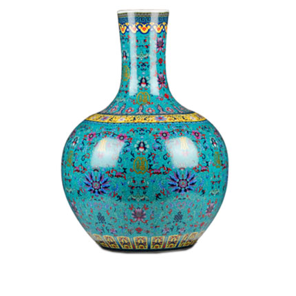 Jahrriesnge porcelain of enamel colorful vase cna0617 