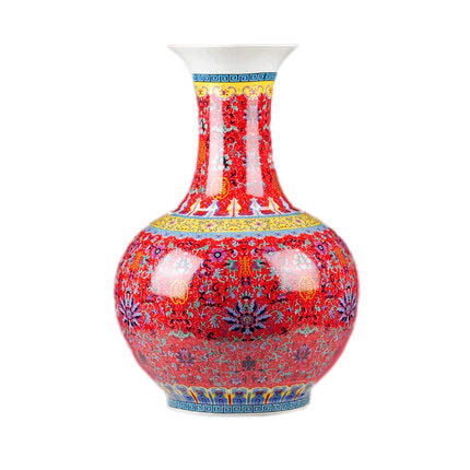 Jahrriesnge porcelain of enamel colorful vase cna0619 