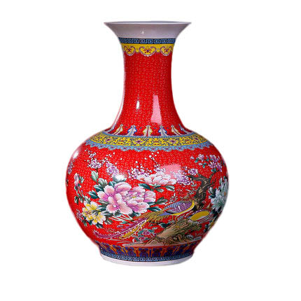 Jahrriesnge porcelain of enamel colorful vase cna0624 