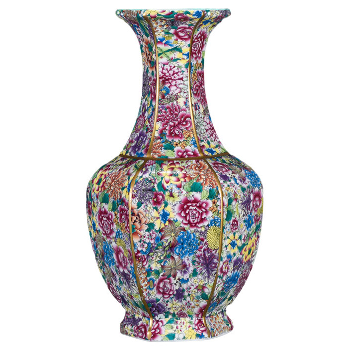 Jahrriesnge porcelain of red peony gourd vase cna0691 