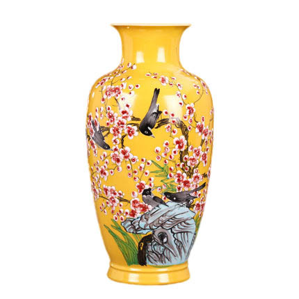 Jahrriesnge porcelain of hand painted colorful vase cna0697 