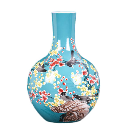 Jahrriesnge porcelain of hand painted colorful vase cna0701 