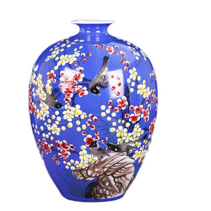 Jahrriesnge porcelain of hand painted colorful vase cna0709 